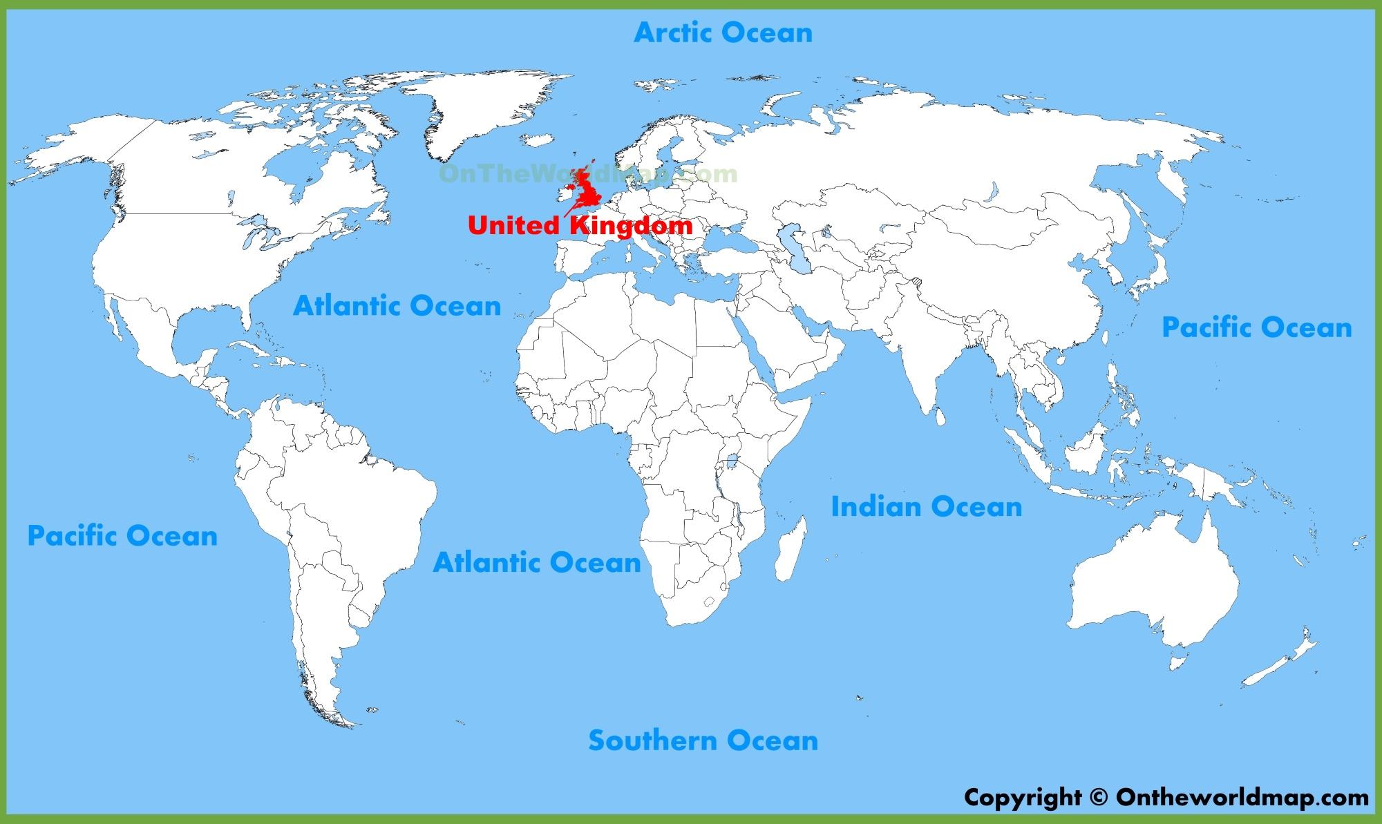 royaume-uni carte du monde