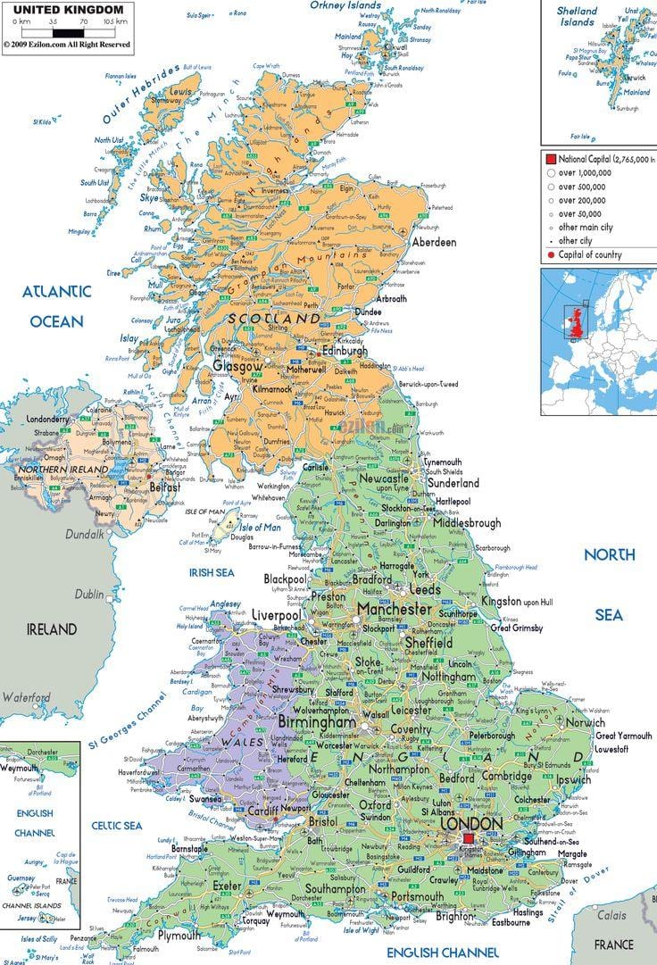 carte de toutes les universités au royaume-UNI