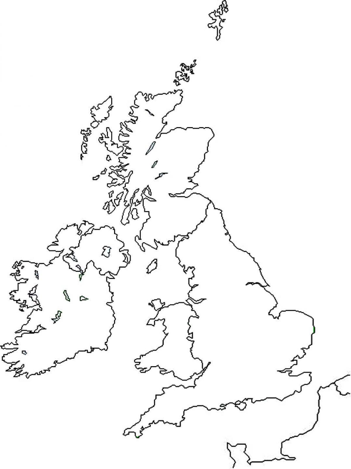 Carte Du Royaume Uni à Compléter Cycle 3