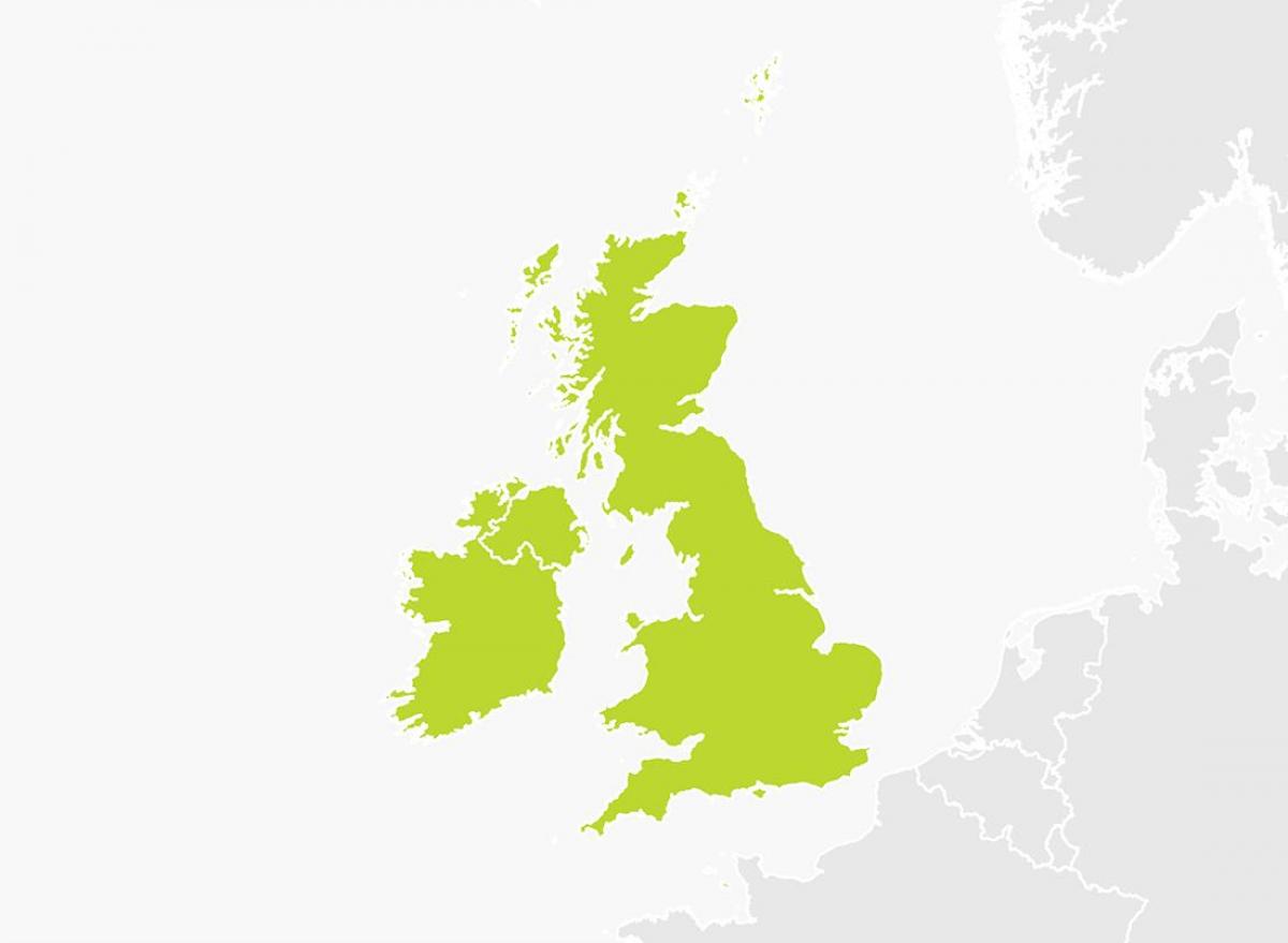 carte de la Grande-Bretagne pour les enfants