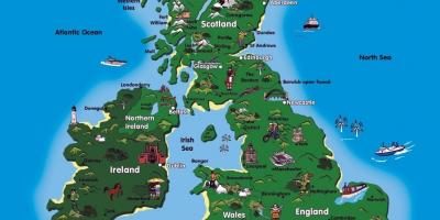 La grande-Bretagne attraction carte